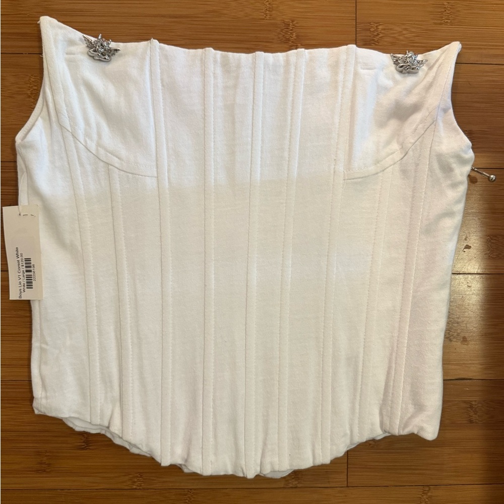 Boys Lie Ivory Corset Bodysuit